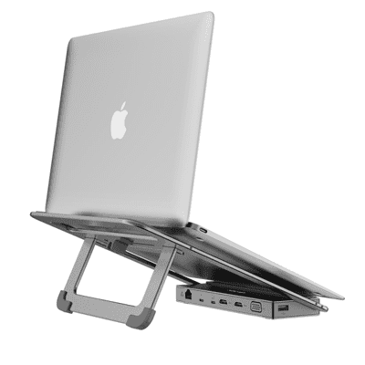 laptop stand with docking station 2022